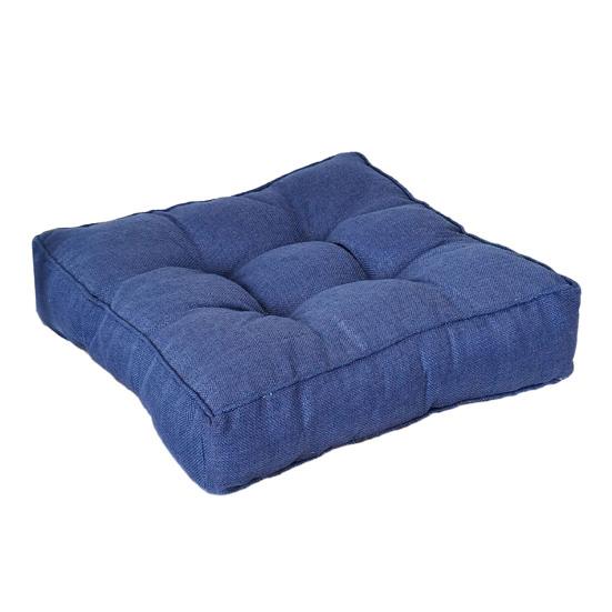 Сплошной цвет, квадратная подушка для сиденья, дышащая хлопковая льняная утолщенная высокоэластичная мягкая подушка, супер мягкий стул для домашнего офиса, татами, диван, коврик для сидения на полу