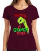 Merry Grinch Mas Christmas Grinch Funny Xmas Bauble Gift Ladies Tshirt