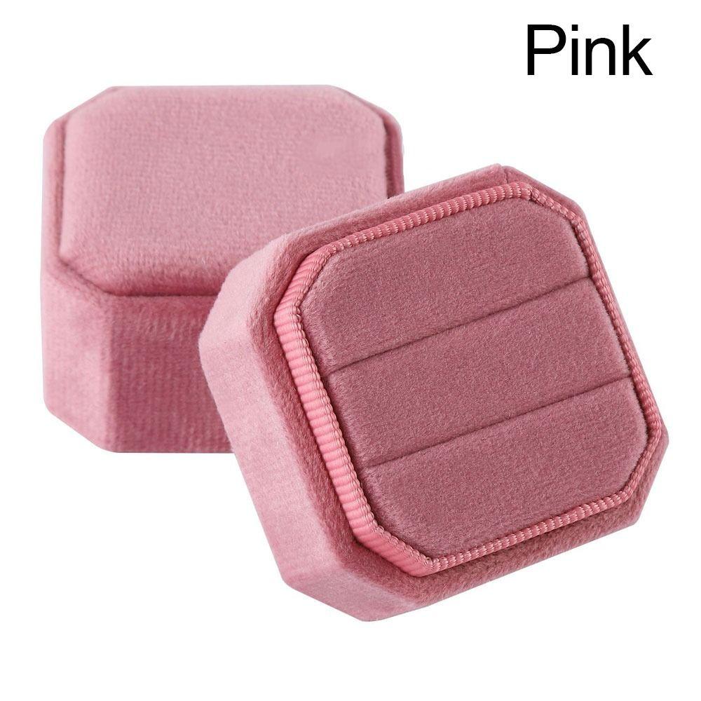Velvet Jewelry Box Octagon Square Ring Display Box New Packing Box Wedding