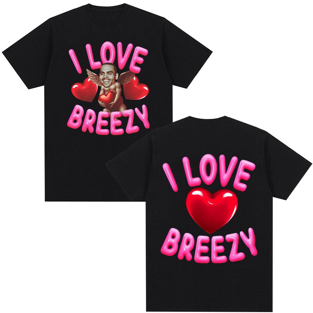 Rapper Chris Brown Tshirt Breezy Bowl XX Tour 2025 TShirts Unisex Women Harajuku ONeck Short Sleeve T Shirt Streetwear Fans Gift