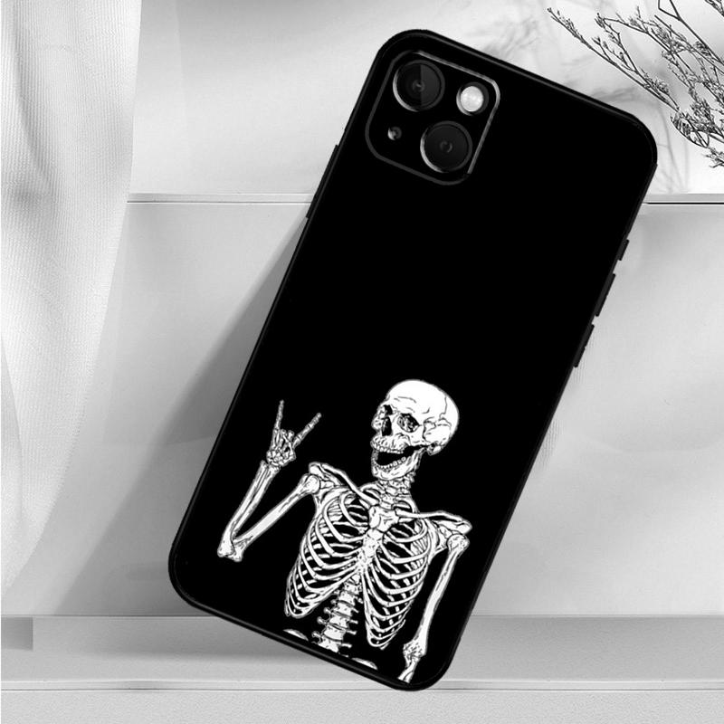 Ударопрочный чехол Rock and Roll Skull для iPhone 17 Pro Max 11 14 15 16 Plus 12 13 Mini 16e 17 Air Чехол для телефона