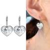 Новые простые серьги в форме сердца, милые милые маленькие серьги любви с пряжкой