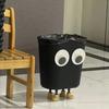 Cartoon Cute Big Eyes Trash Can Garbage Bin Home Office Rubbish Bin Bathroom Garbage Bag Container Waste Bucket Kitchen Dustbin