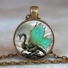Jade-Winged Dragon Necklace, Dragon Jewelry Dragon Jewelry Dragon Wing Pendant Fantasy Art Jade Dragon Pendant