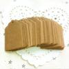 100pcs Wedding Party Kraft Paper Hang Tags Favor Punch Label Price Gift Cards