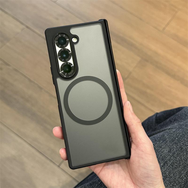 Чехол для мобильного телефона Samsung Galaxyzfold7 с магнитным складыванием по центральной оси, подходит для Zfold4 5, мягкий чехол с полной защитой