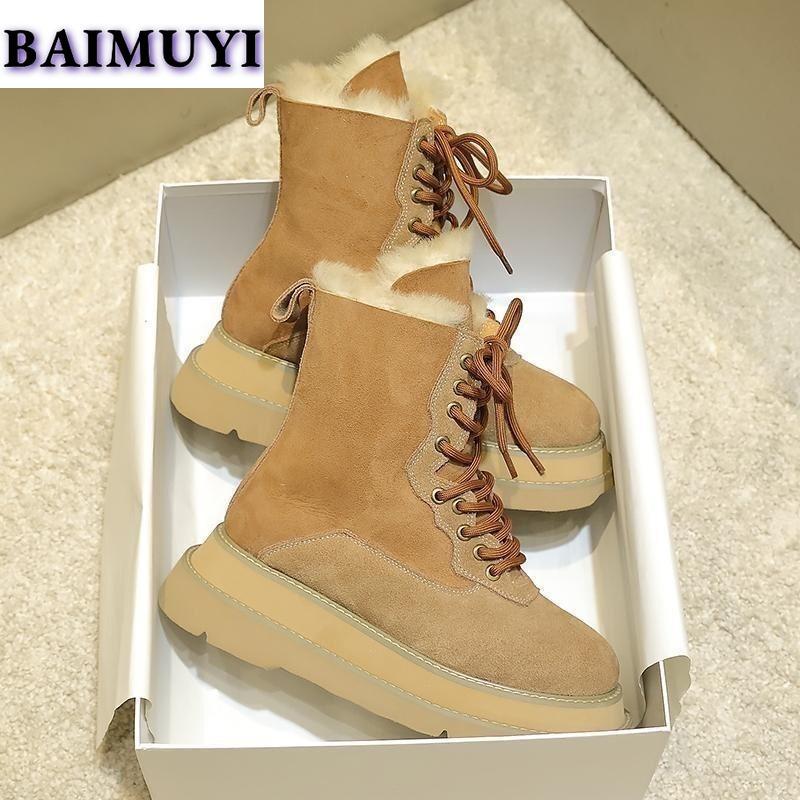 Дизайнерские ботильоны на платформе, женские брендовые роскошные зимние ботинки, короткая плюшевая теплая обувь 2025 года, новые повседневные спортивные ботинки Chelsea Botas