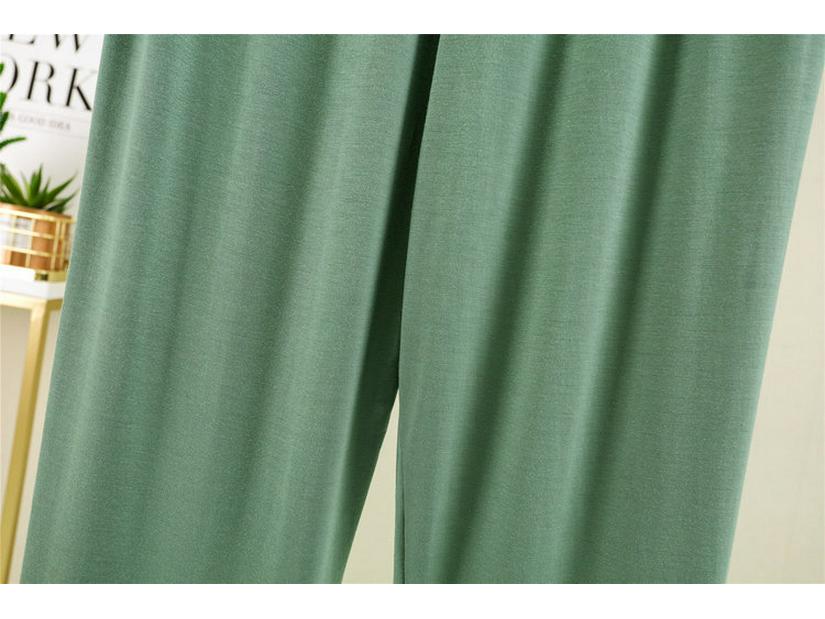 Мужские летние свободные брюки из модала — легкие, универсальные, с высокой талией, широкие пижамные брюки с карманами