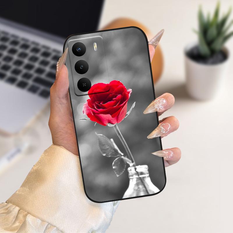Для Realme 14x 5G Чехол RMX5020 Милая Собака Кошка Мягкий Силикон ТПУ Чехол для Телефона Для Oppo Realme V60 Pro Защитный Бампер Fundas Чехлы