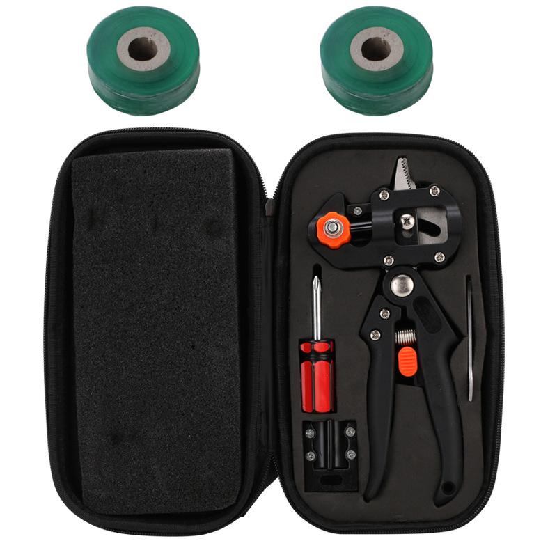 Профессиональный красный ящик для инструментов, секатор для прививки, садовый инструмент, сельскохозяйственные секаторы, ножницы для прививки фруктовых деревьев с лентой