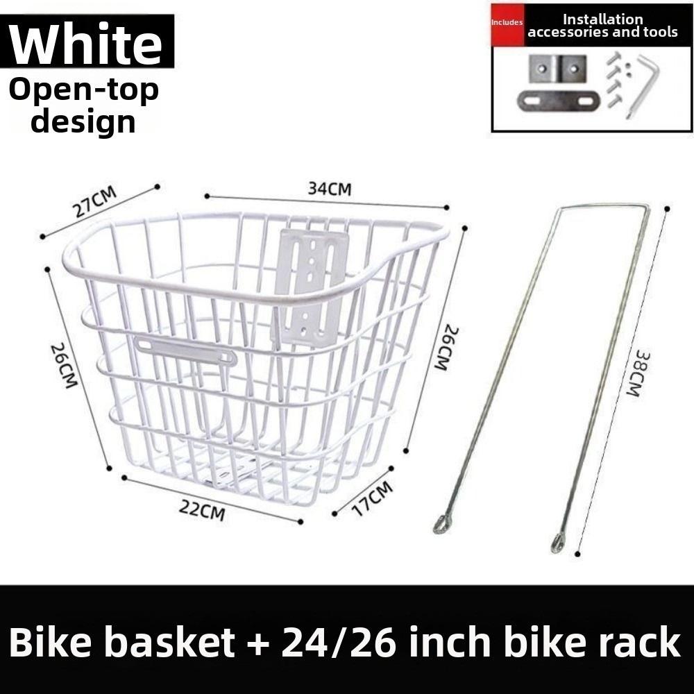 Metal Large Capacity Storage Baskets Universal Bicycle Front Basket Electric Bicycles Accessories