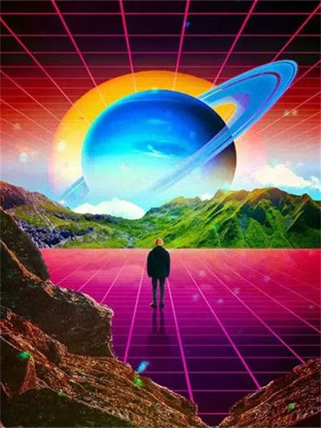 Full Square Round Diamond Painting Kits Planet Fantasy Embroidery Landscape Mosaic Diy Home Decor