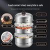 maxcook MCZ047 32 см 3-слойная пароварка и суповая кастрюля из нержавеющей стали