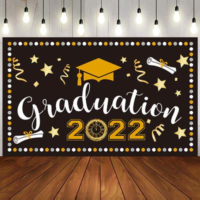 Выпускной вечер Декорация Выпускной вечер 2022 Торт Стол Фото Фон Поздравления Выпускник Выпускник Кепка Реквизит для фотосъемки