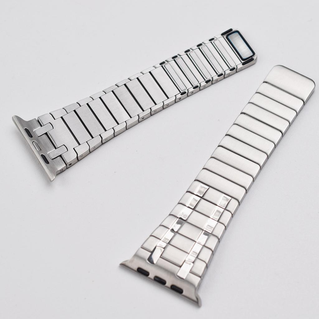 Магнитный ремешок-петля для Apple Watch Series10 46 мм, браслет-звено для iWatch Ultra 2 49 мм 9 8 7 6 5 4 45 мм 44 мм 42 мм, браслет из нержавеющей стали