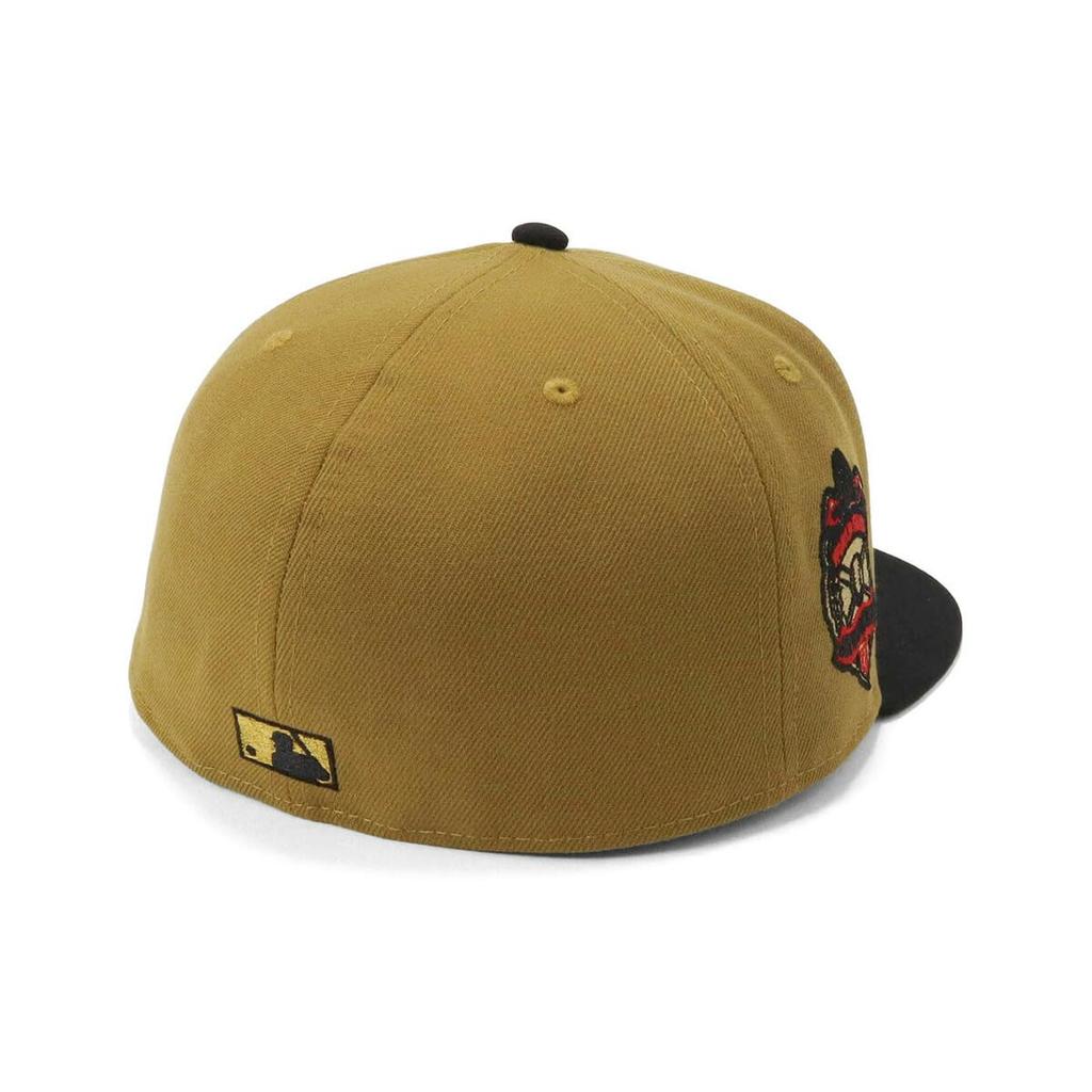 New Era 59FIFTY Cap MLB New York Yankees NY Old Gold Yellow Side Patch Under Exclusive to and 5950 Side Patch Straight Flat Summer Sun UV Stylish