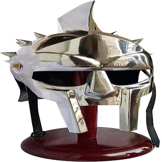 Full-Size Medieval Helmet with Inner Liner | Halloween Party Costume | Lerp Clothing's Movie Dress Accessory