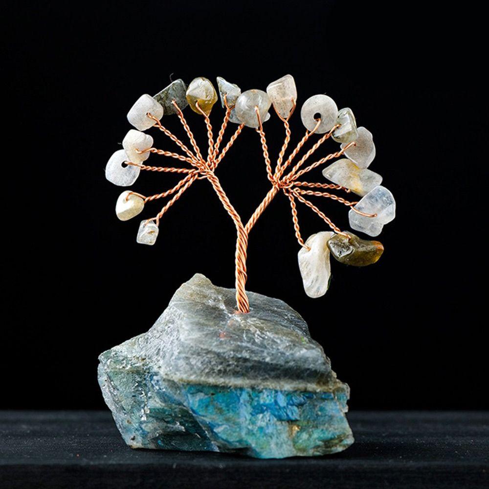 Рейки Чакра Энергия Счастливое Кристальное Дерево Многоцветные Деревья Фэн-Шуй Креативное Хрустальное Денежное Дерево