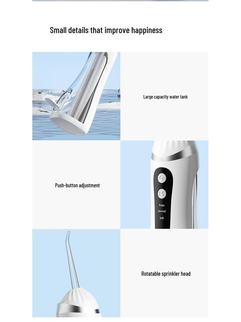 Portable Smart Electric Water Flosser for Teeth Cleaning
