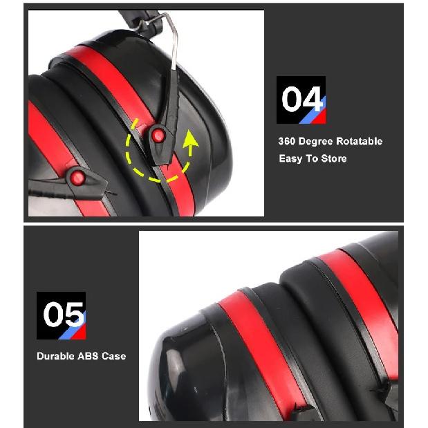 High Quality Anti-Noise Reduction Adjustable Headphone SNR-35dB Safety Earmuffs For Study Sleeping Woodwork Hearing Protection