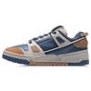 Li Ning Trendy Casual Universal Non-Slip Wear-Sticked Low-Top Skate Shoes Men Sneakers Blue White Brown AGCR297-2