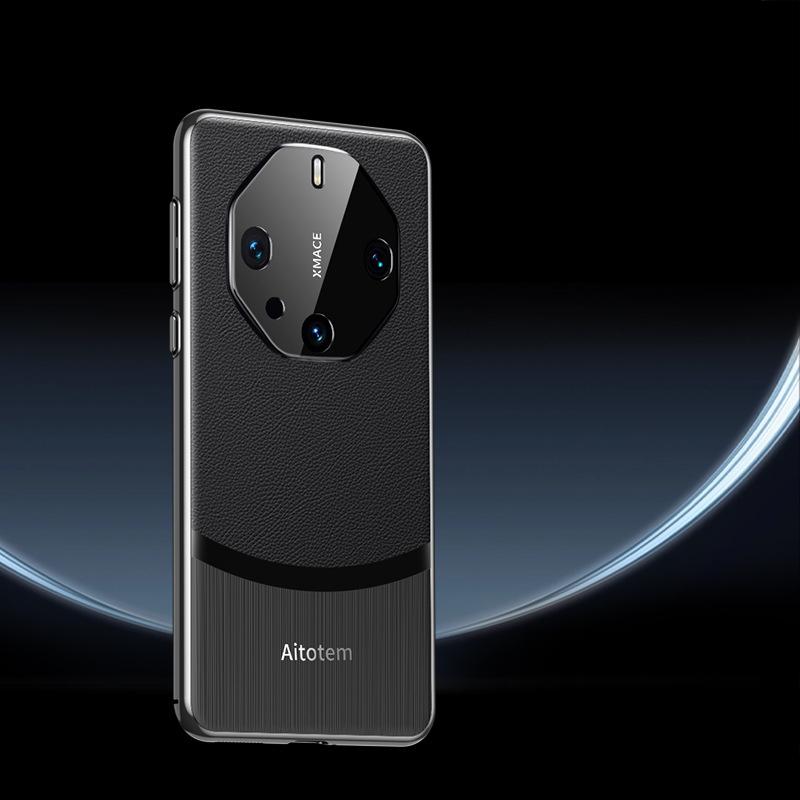 Подходит для чехла для телефона Huawei Mate60pro, Mate50 Всесторонний противоударный M40RS Кожаный чехол для деловых мужчин