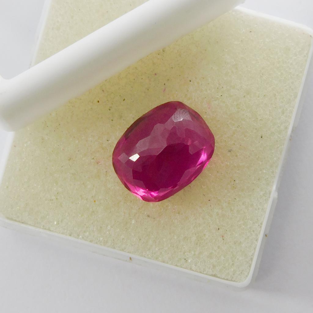 Natural Pink Ruby Loose Gemstone Cushion Cut 14.55 ct for Jewelry Making and Gem Collections
