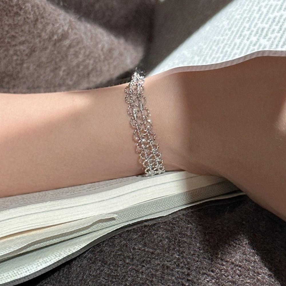 Exquisite Metal Lace Bracelet Light Luxury Metal Jewelry Geometry Bracelet Fashion Bracelet Gifts