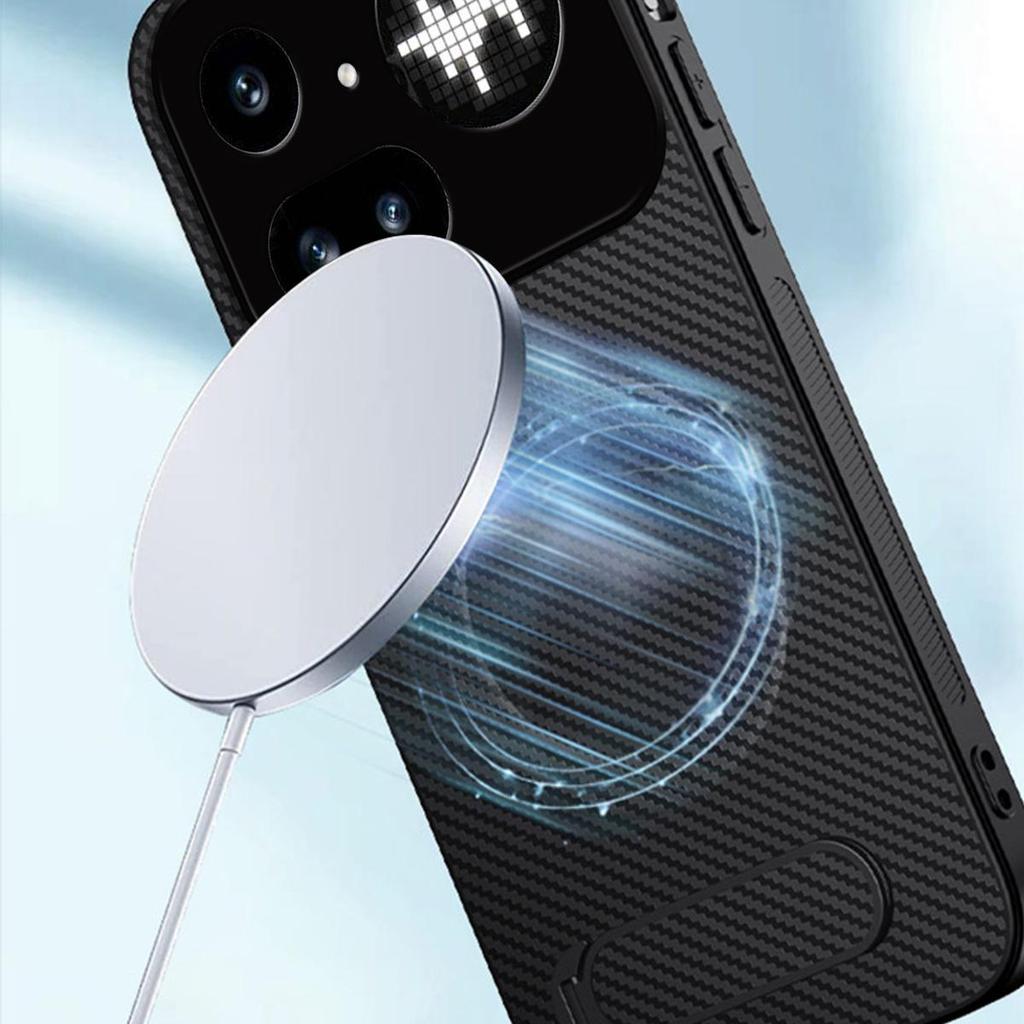 Чехол для телефона Nothing Phone 4a Pro с текстурированным ТПУ и подставкой с регулируемым углом наклона, скрытая подставка, многоугольный просмотр, ударопрочная мягкая защитная крышка