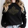 Salvatore It's Ok To Love Them Both Sweatshirt Vampire Brothers Hoodie Mystic Fall Sweatshirts Women Long Sleeve Pullovers Tops