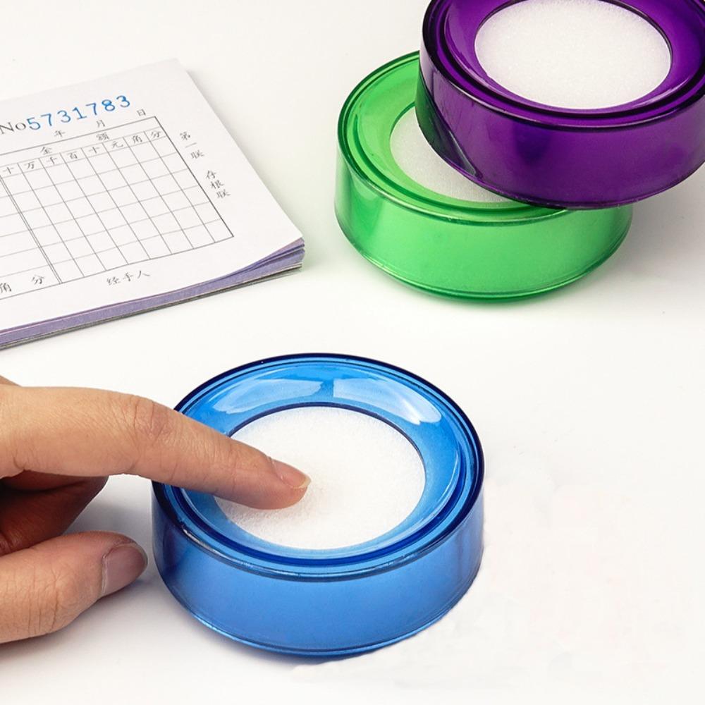 Accounting Wet Hand Device Finger Wetted Tool Money Counting Tool Finger Wet Device Round Case