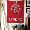 Man Utd Q Wall Hanging Printed Fabric Blanket Decorative Tapestries for Bedroom Living Room Home Decor