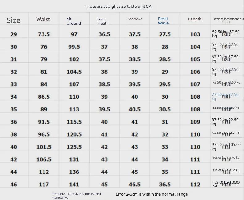 Мужские узкие прямые джинсы большого размера — удобные, мягкие, дышащие деловые брюки на весну и осень