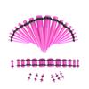 36Pcs Ear Gauge Taper And Plug Stretching Kit Ear Flesh Tunnel Expansion 14G-00G