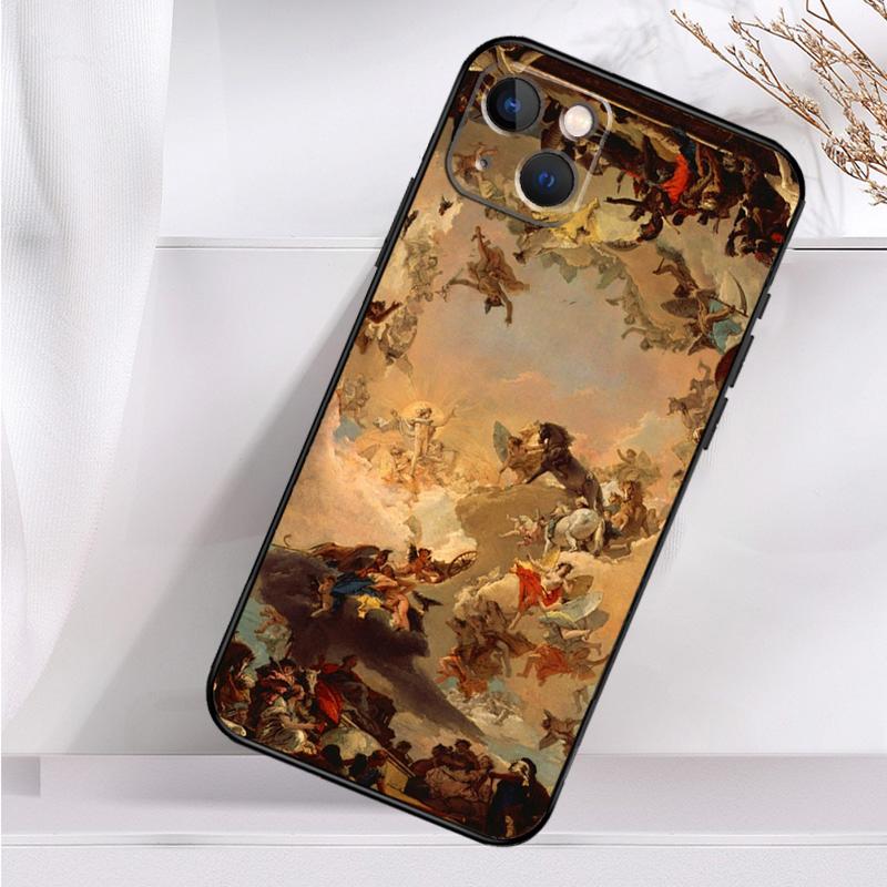 Чехол для телефона Renaissance Art Paint для iPhone 16 15 14 13 12 11 Pro Max Mini X XR XS Max 7 8 Plus задняя крышка