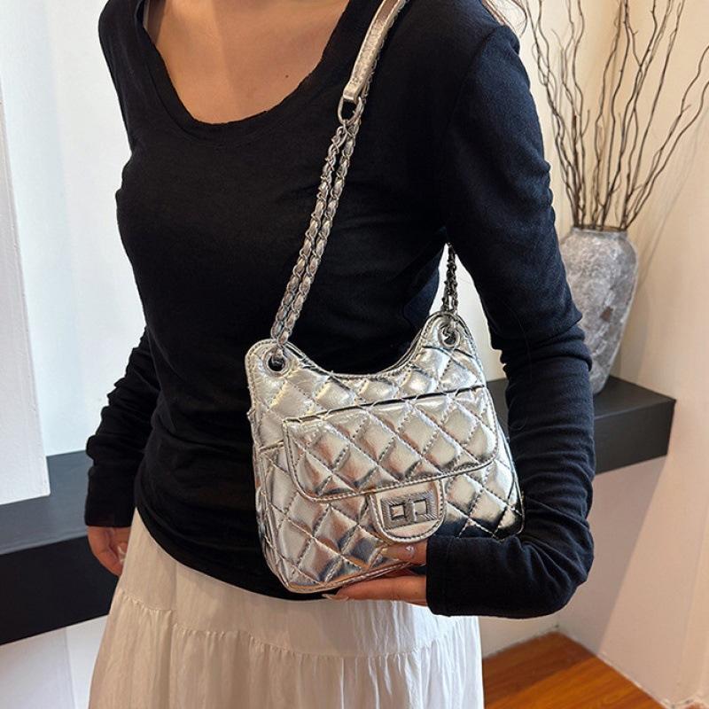 Tooxika New Style Diamond Chain Bag женская сумка через плечо большой вместимости