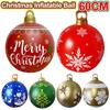60CM Christmas Inflatable Ball Xmas Decorative Ball Outdoor Water-Proof Christmas Decor Balls Large Balls Tree Decorations