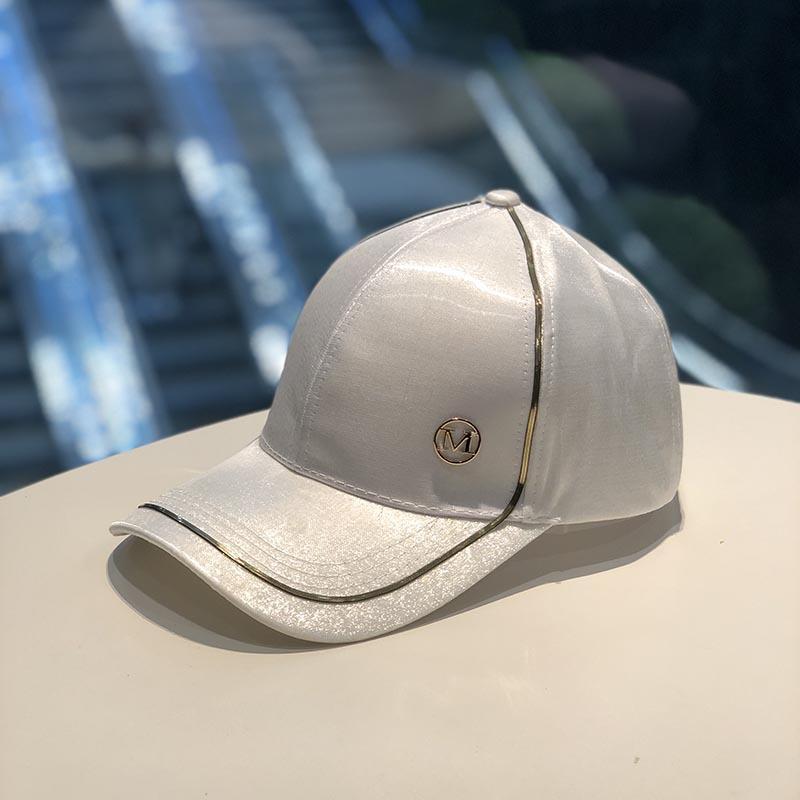 Rimiut Gold Border Shining M Women Men Baseball Caps Causal Black White Pink Classic Women Hat Hiphop Şapka Caps for Men