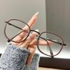Модные очки в студенческом стиле, фотохромные, с защитой от синего света, цвета каштаново-коричневого, с улучшенным эффектом отбеливания кожи