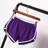New Fashion Export Sports Shorts Women's Home Casual Solid Color Fashion Yoga Beach Pants Candy Color Hot Pants