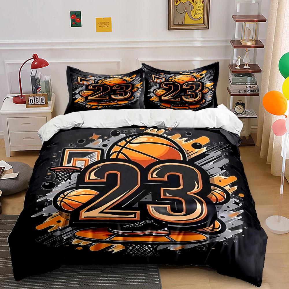 Basketball 23 Design Bedding Set Bedding Duvet Cover Set Duvet Cover Pillowcases (1 * Duvet Cover 2 * Pillowcases, without duvet insert)