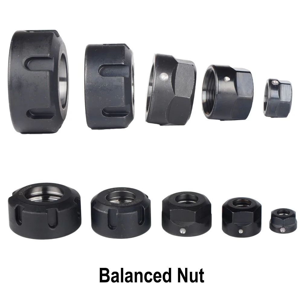 1Pcs ER 11/16/20/25/32/40 Chuck Nut High Precision ER Collet Balanced Nut New Clamping Nut