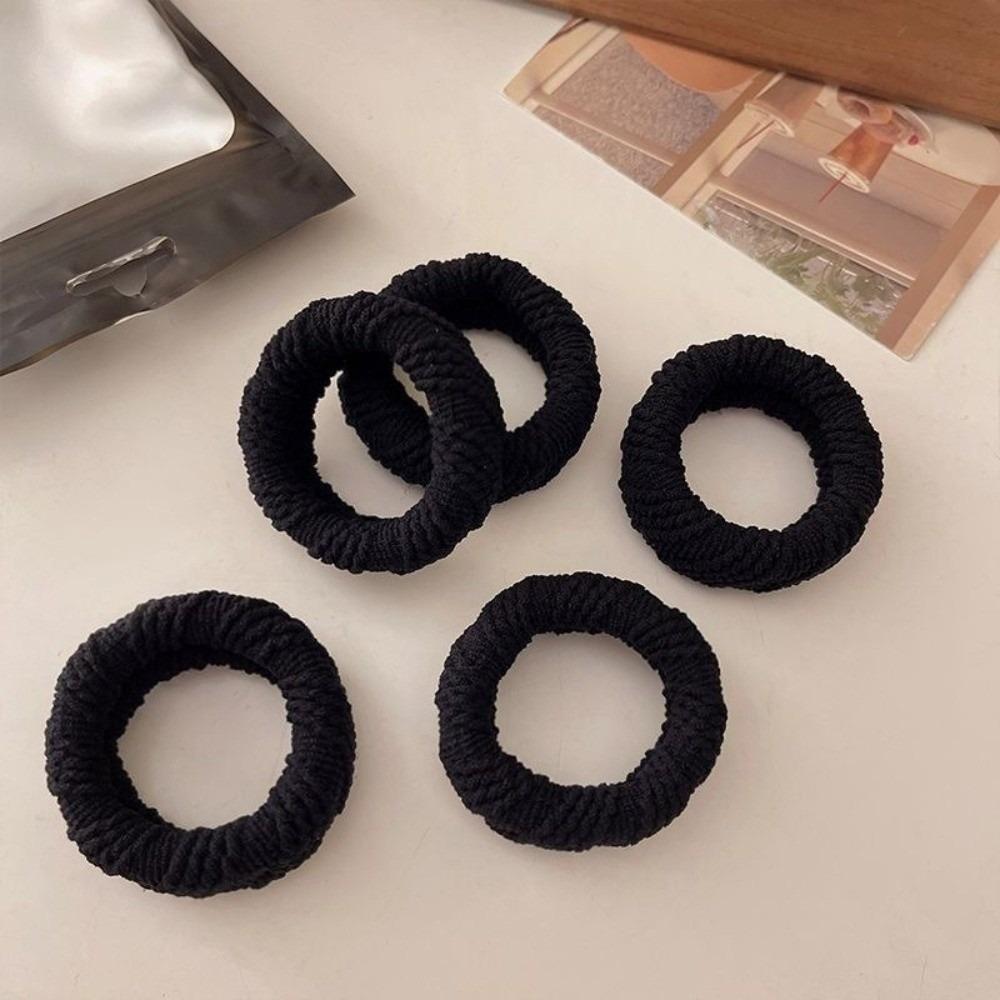 5/10PCS Durable Mix Color Hair Ties High Elasticity Styling Decoration Scrunchies Bold Thickened Hair Band for Women Girls