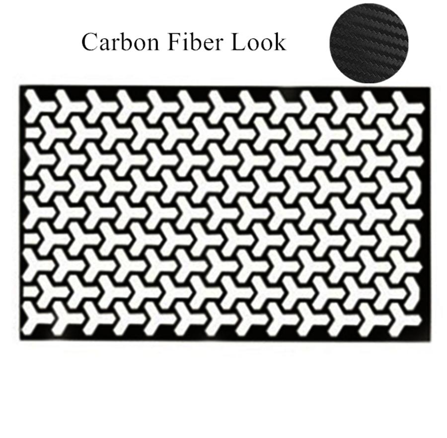 Carbon Fiber Look Car Rear Tail Light Honeycomb Gaphic Fishbone Stickers 48*30cm
