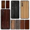 For Realme 10 9 8 5G 7 6 GT2 Pro Plus 9i 8i C21 C11 C25 C35 Soft Carved Wood Phone Case For Realme GT Neo 2 3 3T Black Cover