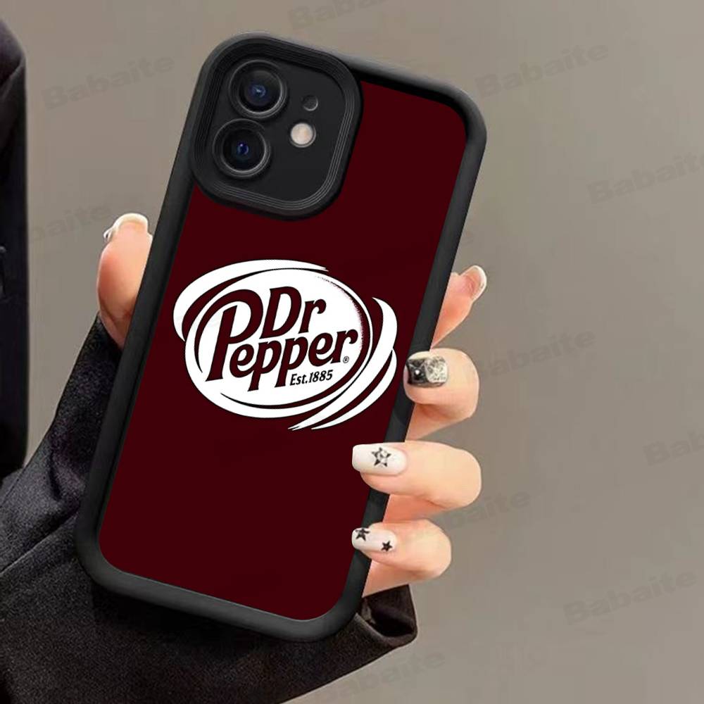 Силиконовый мягкий чехол для телефона Cherry Drink D-Dr-P-Pepper для iPhone 17 16 14 13 12 11 15 Pro Max Plus Air Cover