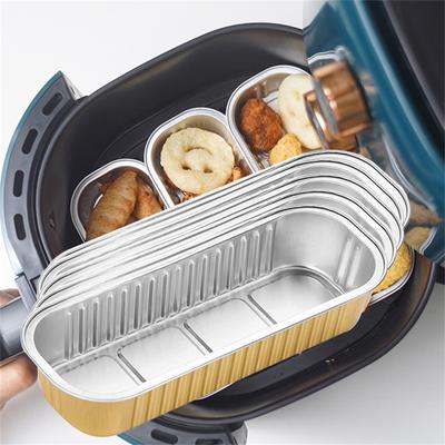 Одноразовая форма для пирога из фольги, 5 шт. Одноразовые вкладыши из алюминиевой фольги для фритюрницы, для кухни, столовой