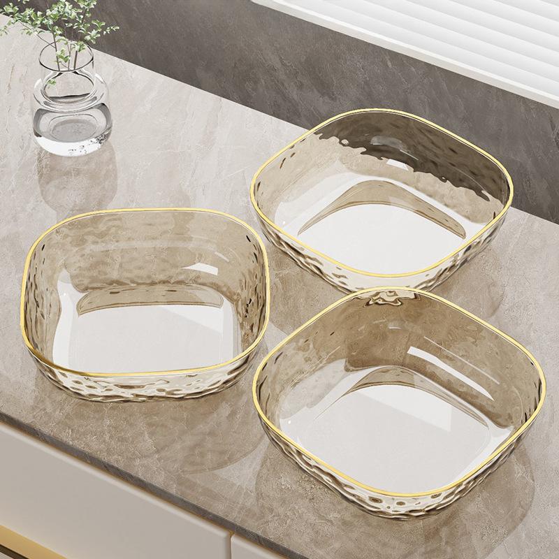 Легкая Роскошь Фруктовая Тарелка Фруктовая Тарелка Тарелка для Сухофруктов Коробка для Сухофруктов Фруктовая Тарелка Высокая Ценность Высокий Класс Прозрачная Фруктовая Тарелка Тарелка для Закусок