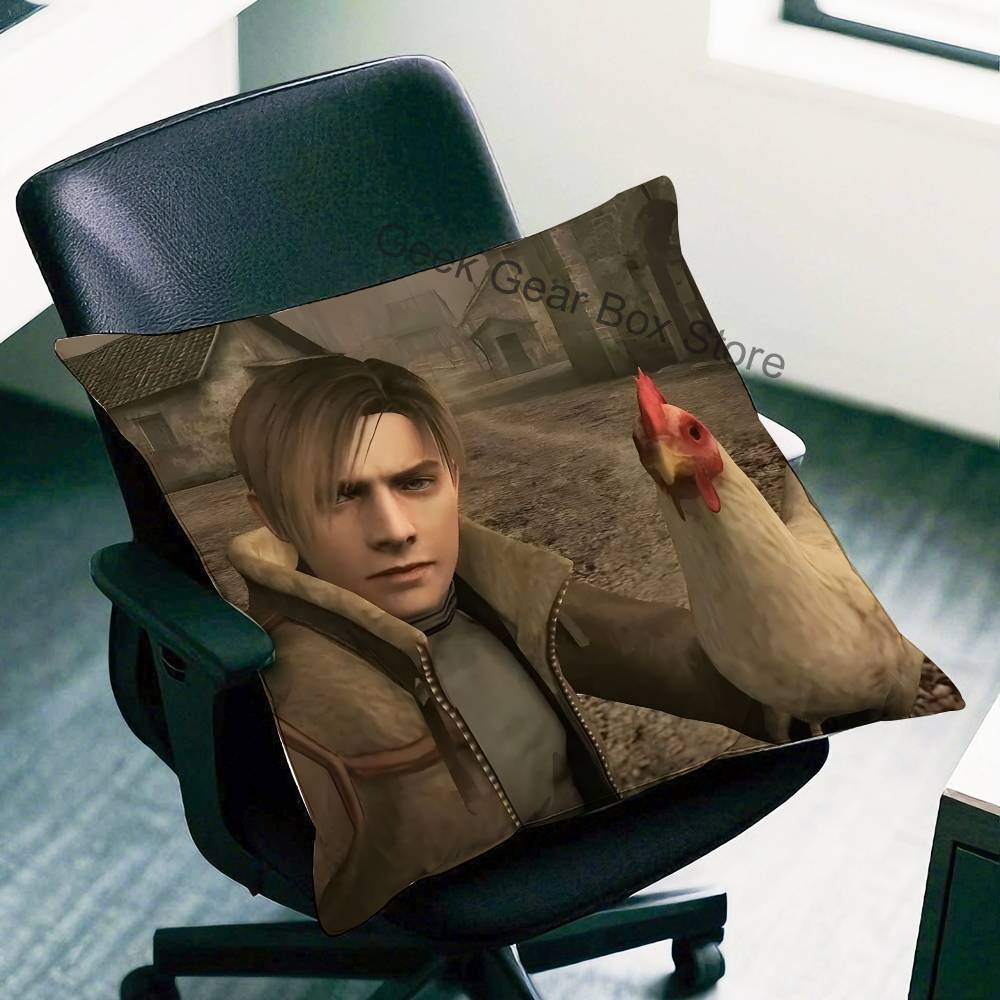 R-Resident L-Leons K-Kennedy Pillow Case For Sofa Decor Car Office Room Printing Cushion Cover Decorations And Protector
