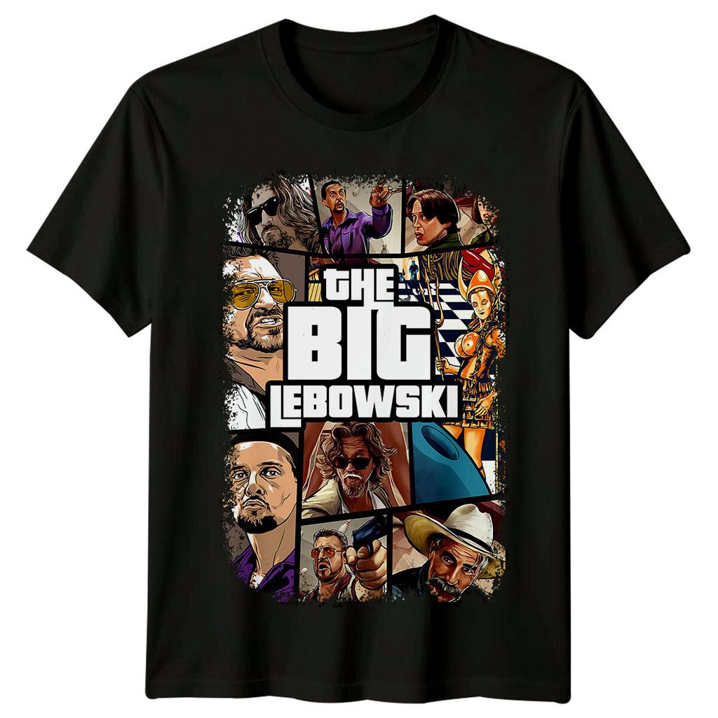 Большой Лебовски (1998) Футболка в стиле кинопостера RetroClassic Tee Унисекс